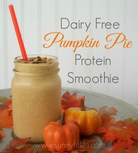 Smoothie Recipe - Dairy Free Pumpkin Pie