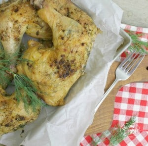Healthy Garlic Dill Chicken Leg Quarters - A Paleo and Grain Free Recipe! Easy and Healthy!
