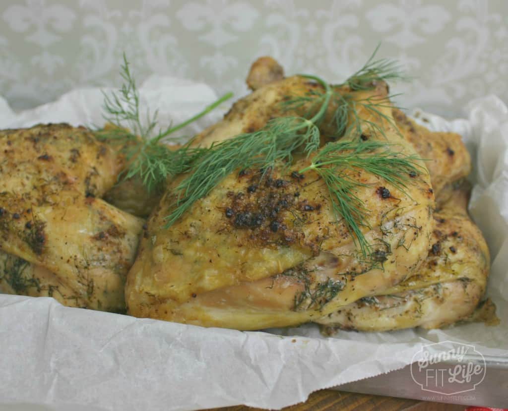 Healthy Garlic Dill Chicken Leg Quarters - A Paleo and Grain Free Recipe! This looks easy!