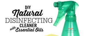 homemade natural disinfecting cleaner - essential oils